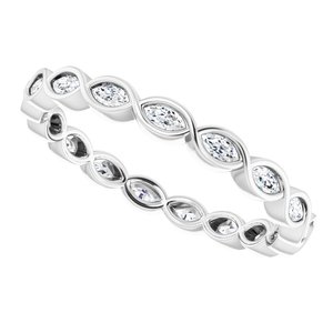 Bezel-Set Eternity Band