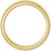 Milgrain Edge Floral Flat Band