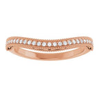 Accented Vintage-Inspired Engagement Ring or Band