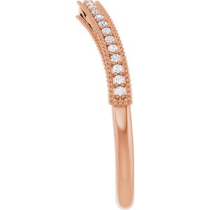 Accented Vintage-Inspired Engagement Ring or Band