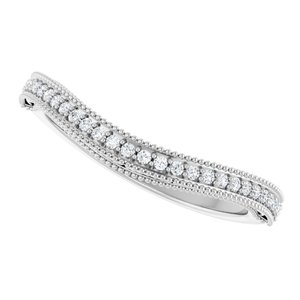Accented Vintage-Inspired Engagement Ring or Band