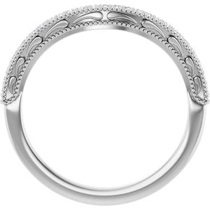 Accented Vintage-Inspired Engagement Ring or Band