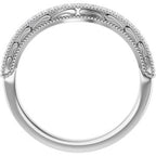 Accented Vintage-Inspired Engagement Ring or Band