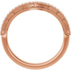 Accented Vintage-Inspired Engagement Ring or Band