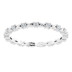 Infinity-Inspired Eternity Band