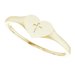 Youth Heart & Cross Ring