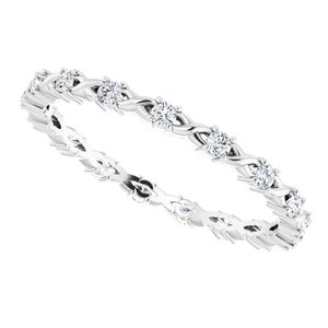 Infinity-Inspired Eternity Band