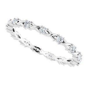 Infinity-Inspired Eternity Band