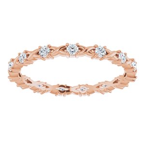 Infinity-Inspired Eternity Band