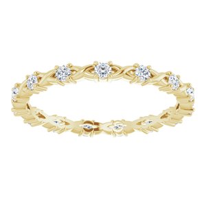 Infinity-Inspired Eternity Band
