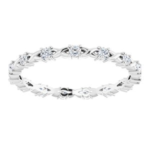 Infinity-Inspired Eternity Band