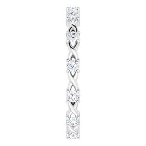 Infinity-Inspired Eternity Band