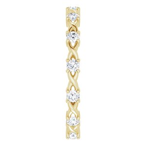 Infinity-Inspired Eternity Band