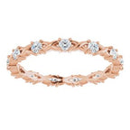 Infinity-Inspired Eternity Band