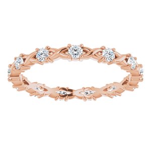 Infinity-Inspired Eternity Band