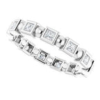 Bezel-Set Beaded Eternity Band
