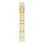 Bezel-Set Beaded Eternity Band