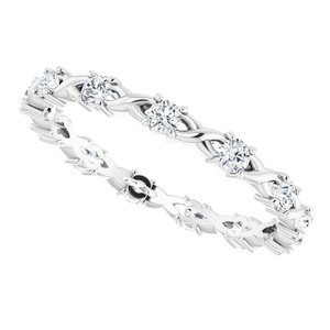 Infinity-Inspired Eternity Band