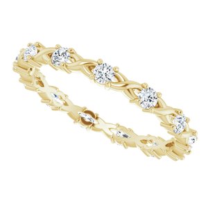 Infinity-Inspired Eternity Band