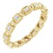 Bezel-Set Beaded Eternity Band