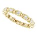 Bezel-Set Beaded Eternity Band
