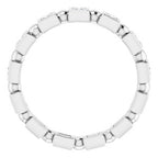 Bezel-Set Beaded Eternity Band