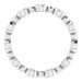 Bezel-Set Beaded Eternity Band
