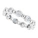 Bezel-Set Beaded Eternity Band