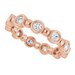 Bezel-Set Beaded Eternity Band