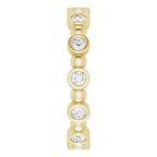 Bezel-Set Beaded Eternity Band