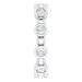 Bezel-Set Beaded Eternity Band