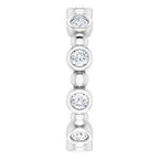 Bezel-Set Beaded Eternity Band