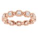 Bezel-Set Beaded Eternity Band