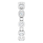 Bezel-Set Beaded Eternity Band