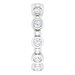 Bezel-Set Beaded Eternity Band