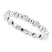 Bezel-Set Beaded Eternity Band