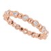 Bezel-Set Beaded Eternity Band