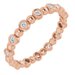Bezel-Set Beaded Eternity Band