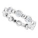 Bezel-Set Beaded Eternity Band