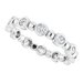 Bezel-Set Beaded Eternity Band