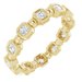 Bezel-Set Beaded Eternity Band