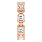 Bezel-Set Beaded Eternity Band