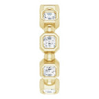 Bezel-Set Beaded Eternity Band