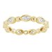 Bezel-Set Beaded Eternity Band