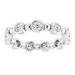 Bezel-Set Beaded Eternity Band