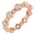 Bezel-Set Beaded Eternity Band