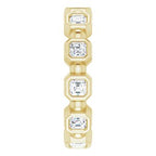 Bezel-Set Beaded Eternity Band