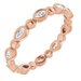 Bezel-Set Beaded Eternity Band