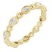 Bezel-Set Beaded Eternity Band