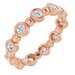 Bezel-Set Beaded Eternity Band